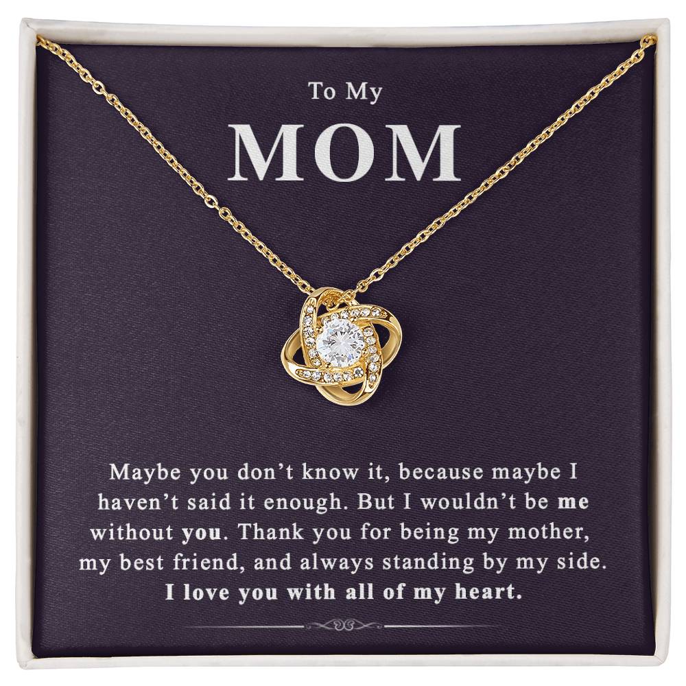(Almost Sold Out) to My Mom - Love Knot Necklace - Perfect Gift for Mothers Day