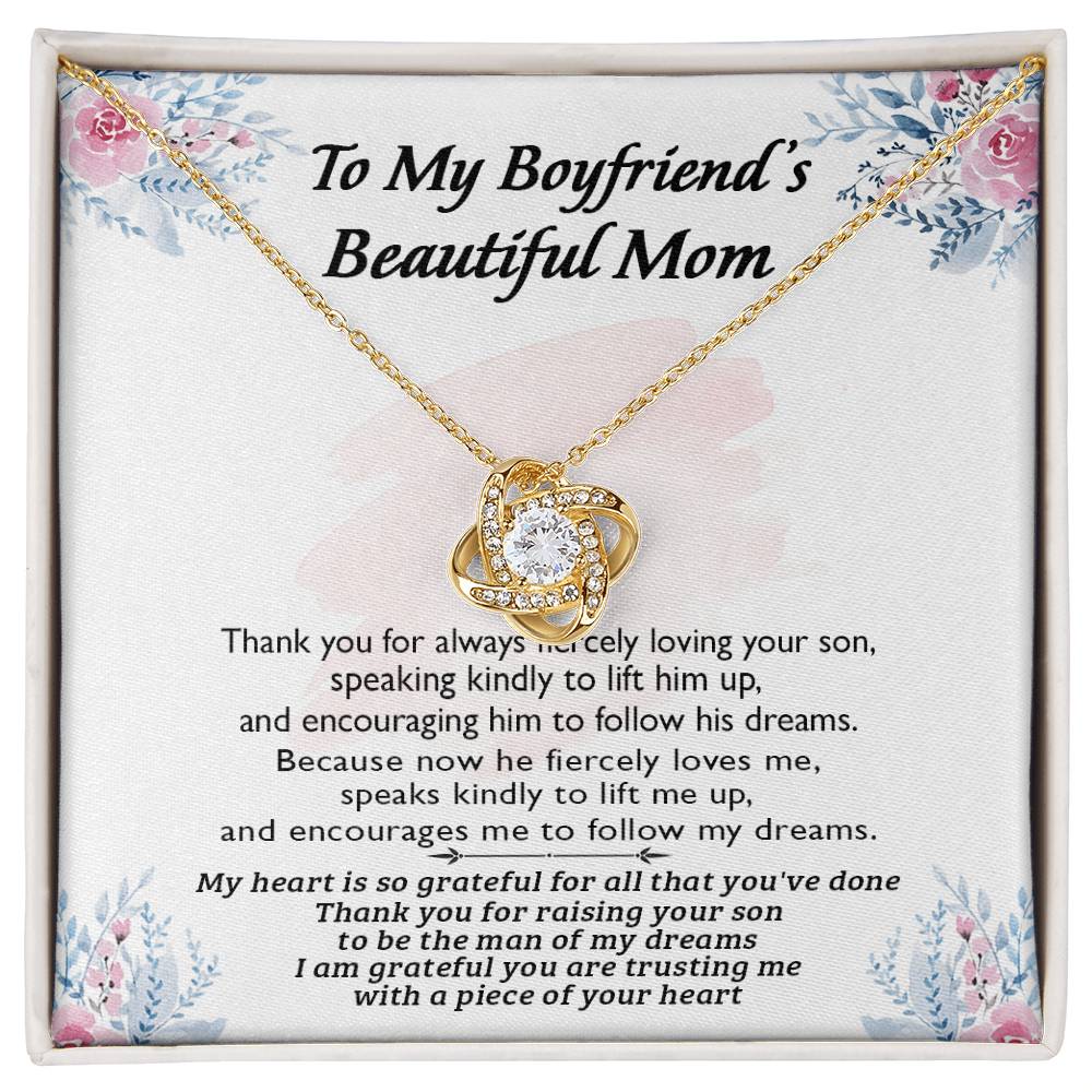 (Almost Gone) Gift for Boyfriend's Mom - Thank You for Always Fiercely Loving Your Son - Love Knot