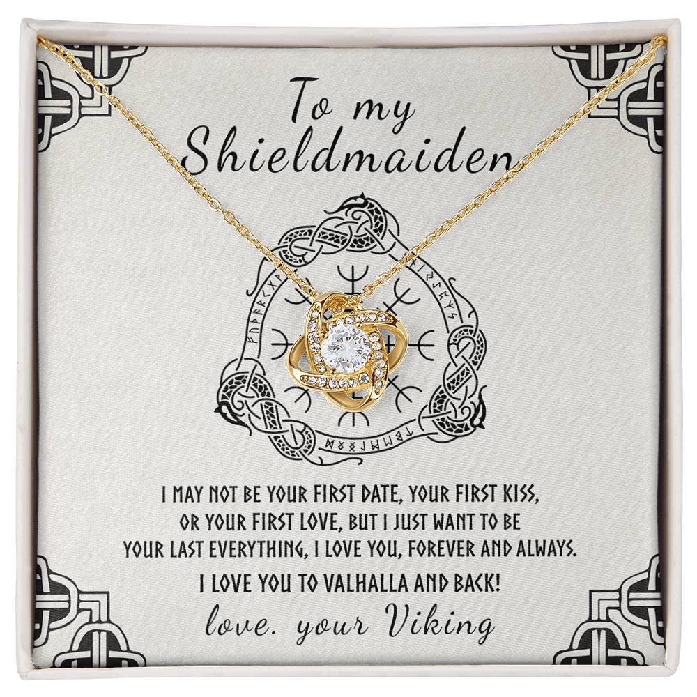 To My Shieldmaiden Necklace, Love You Forever and Always
