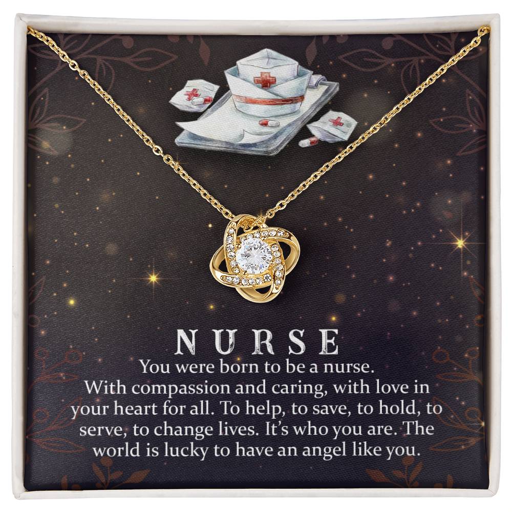 Nurse Crystal Pendant Necklace