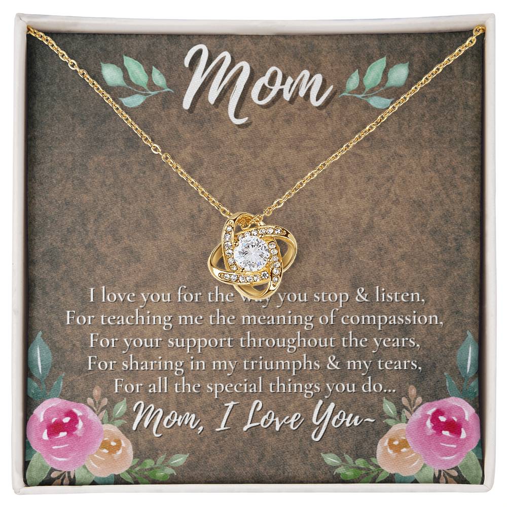 A Unique Gift for Your Mom - Love Knot Necklace