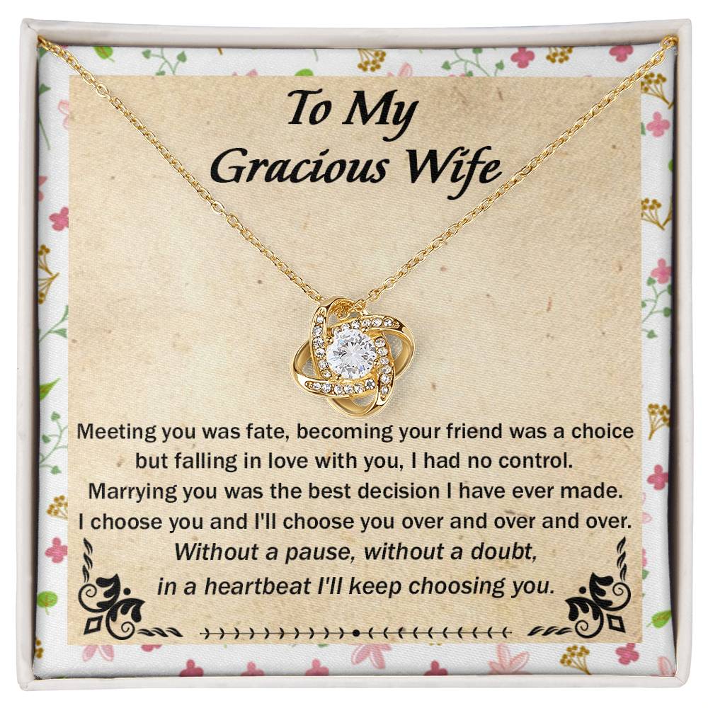 (Almost Gone) Gift for Wife - Meeting You Was Fate - Love Knot