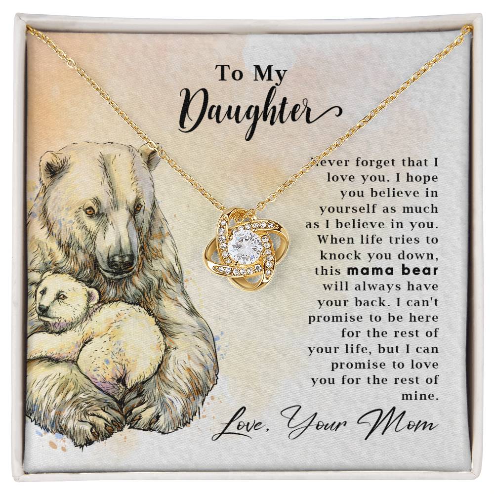 To My Daughter - Mama Bear - Necklace