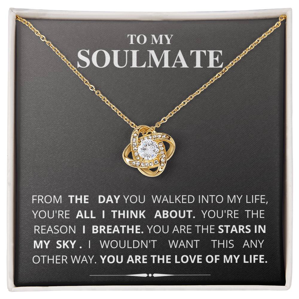 To My Soulmate - Love Knot Necklace (New Arrival)