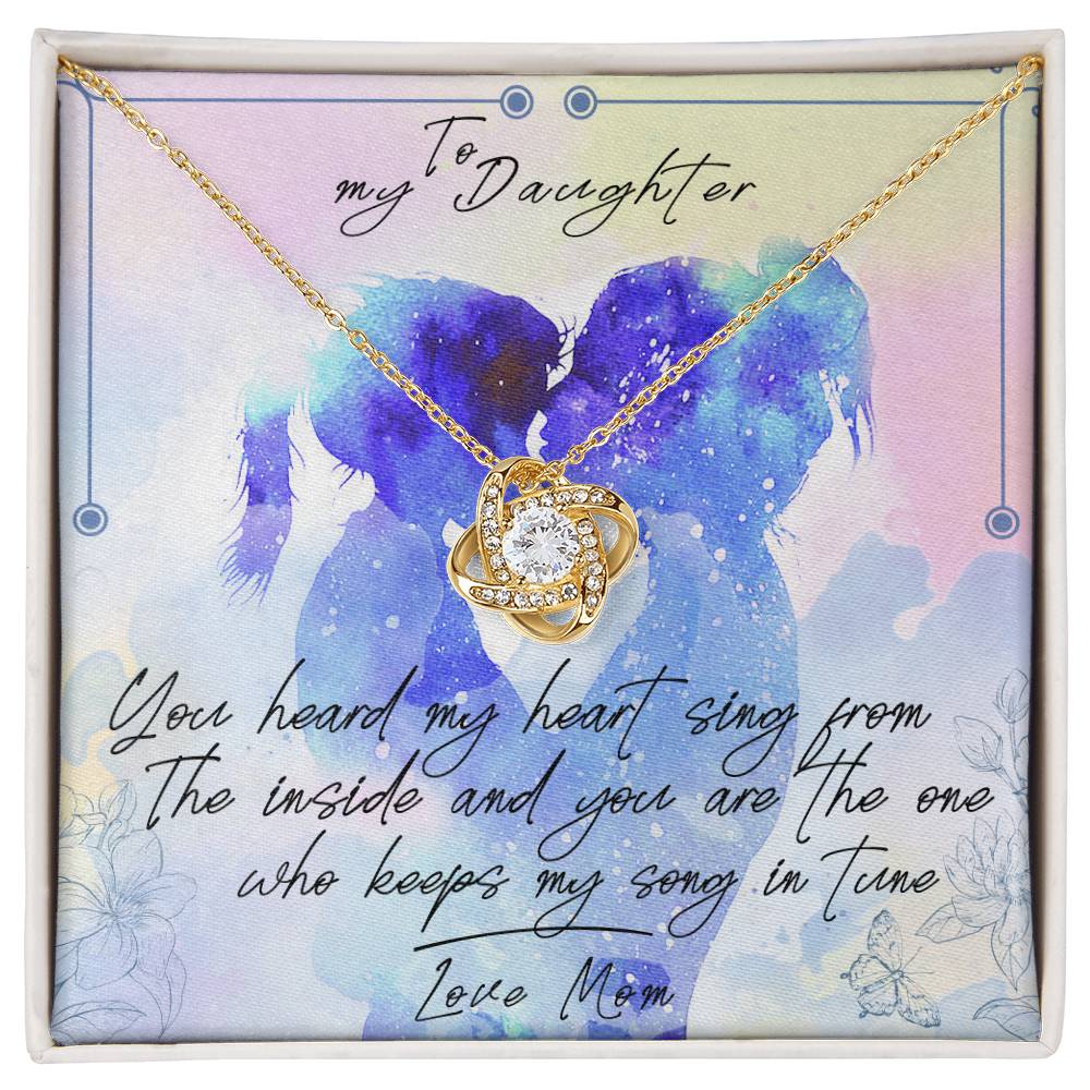 [New Stock] to My Daughter - My Heart Beats for You - Necklace