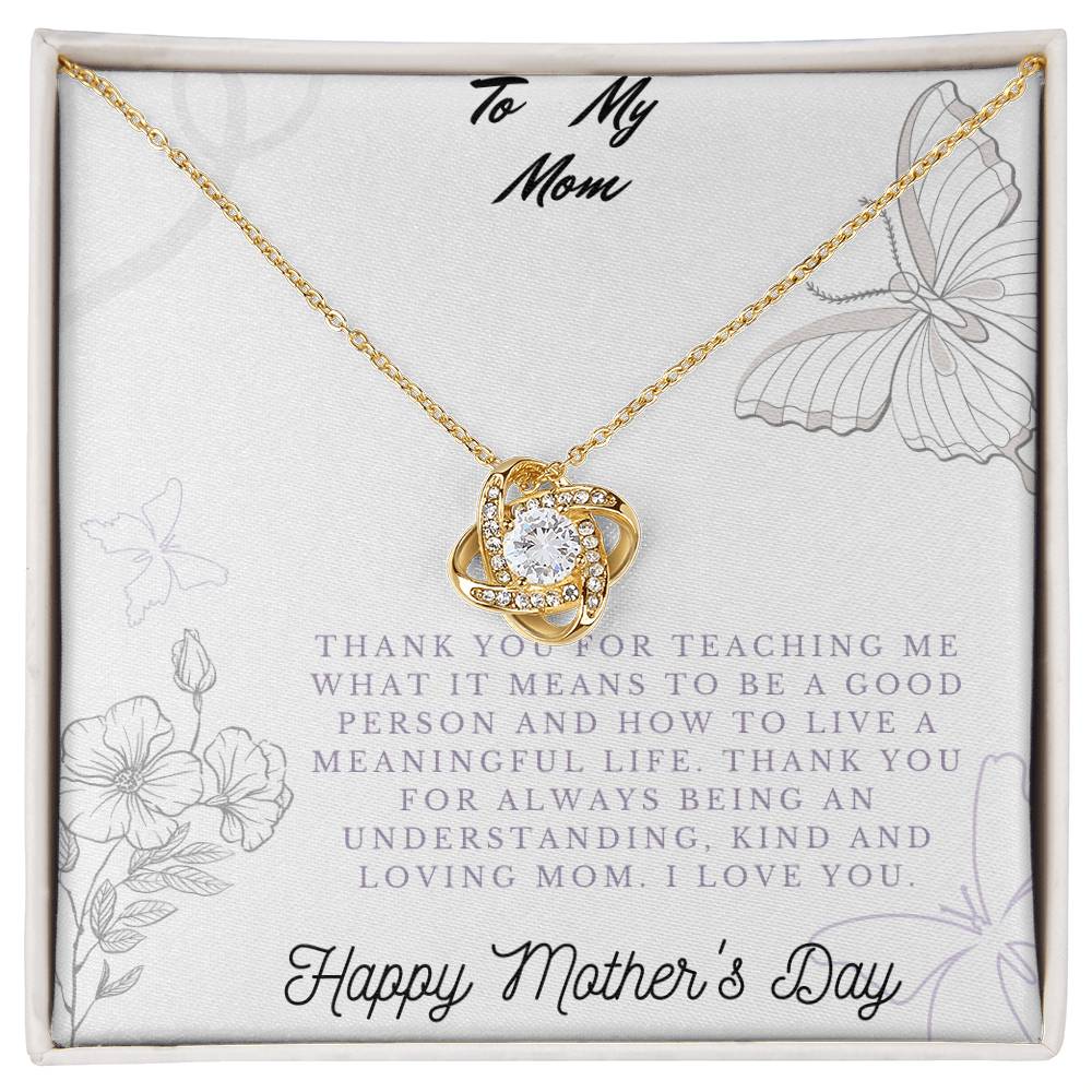 Happy Mother's Day_ Love Knot Neckace