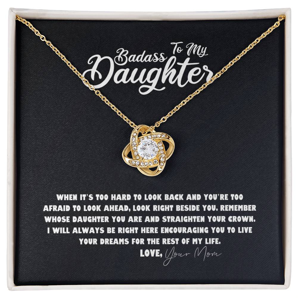 Daughter Necklace - Mother Daughter Jewelry Gift, Daughter Wedding Gift, Graduation, Birthday, Meaningful Interlocking Necklace for Daughter
