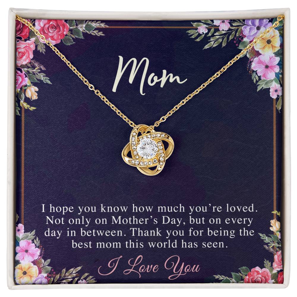(Almost Sold Out) to My Mom - Love Knot Necklace - Perfect Gift for Mothers Day