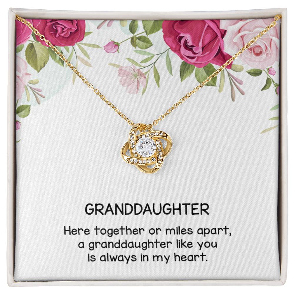 Gift for Granddaughter, Love Knot Necklace From Grandparen, Gifts for Girls, Best Birthday Gift Ideas, Pendant Jewelry Necklaces, Graduation Grad