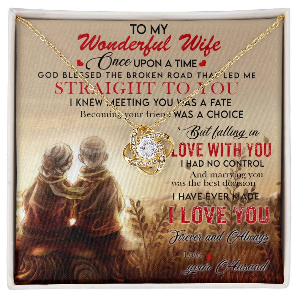 To My Wonderful Wife - Falling in Love With You I Had No Control - Heartandshop Wife