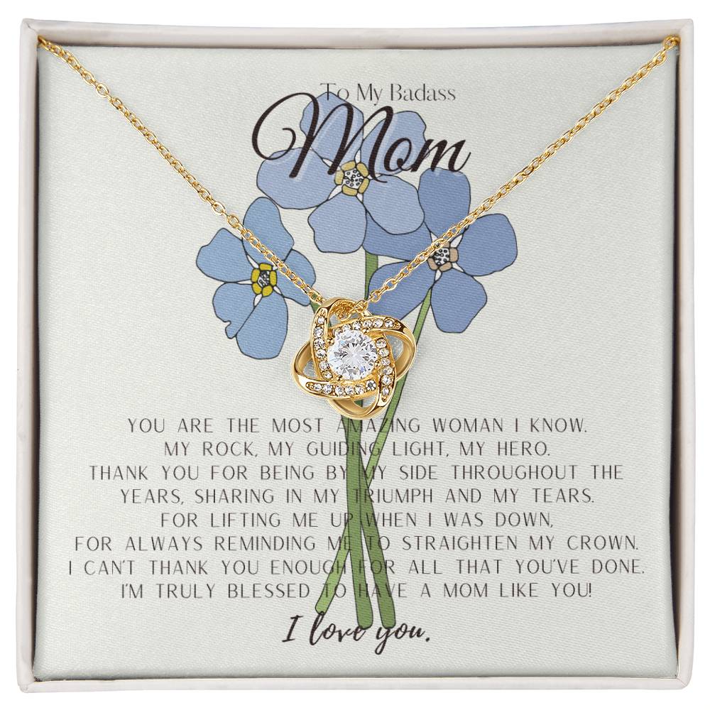 To My Badass Mom Necklace | Badass Mom Gift | Mother’s Day Gift | Birthday Gift | Gift From Daughter | Gift From Son | Birthday Gift for Mom | Birthday Necklace for Mom