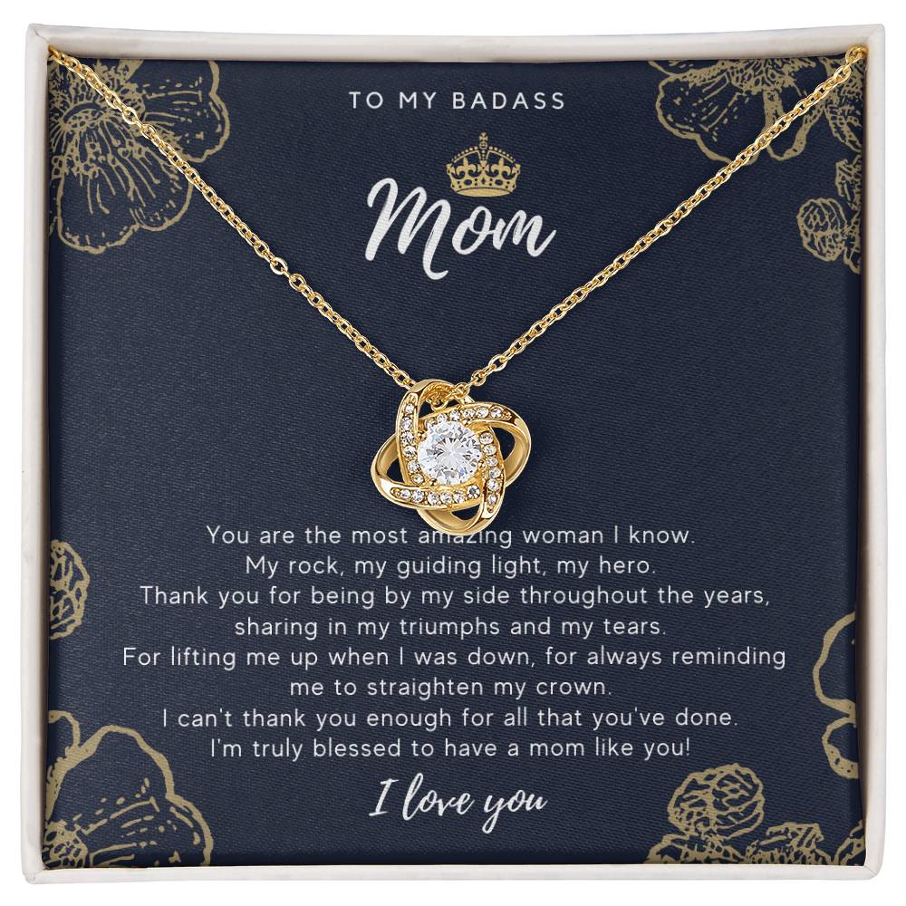 To My Badass Mom Necklace