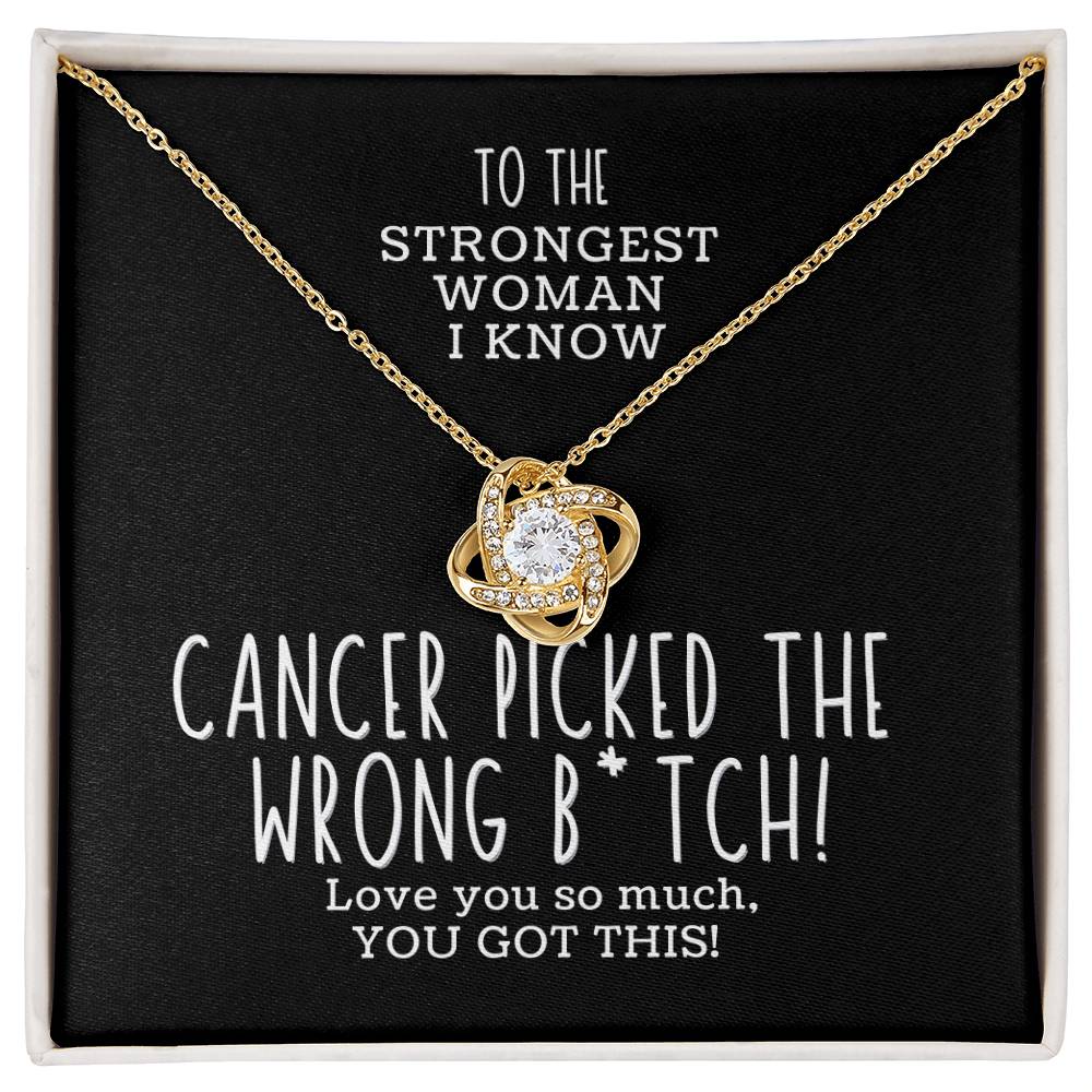 Cancer Support Necklace - Chemo Support Necklace - Gift for Strength and Encouragement