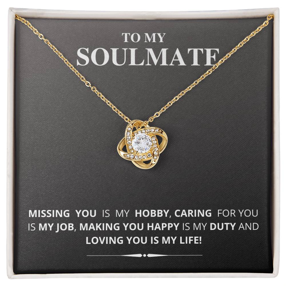 To My Soulmate - Love Knot Necklace (New Arrival)