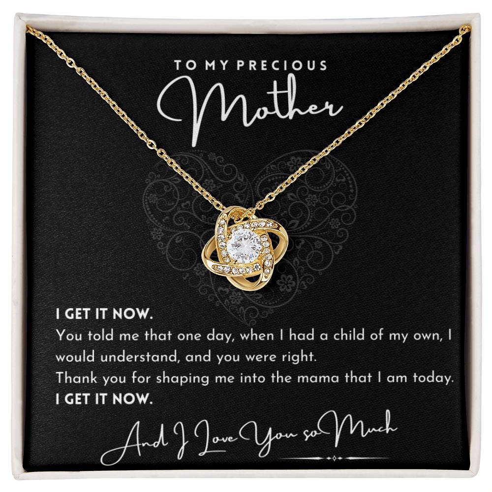 To My Precious Mother (Grandmother) Love Knot Necklace