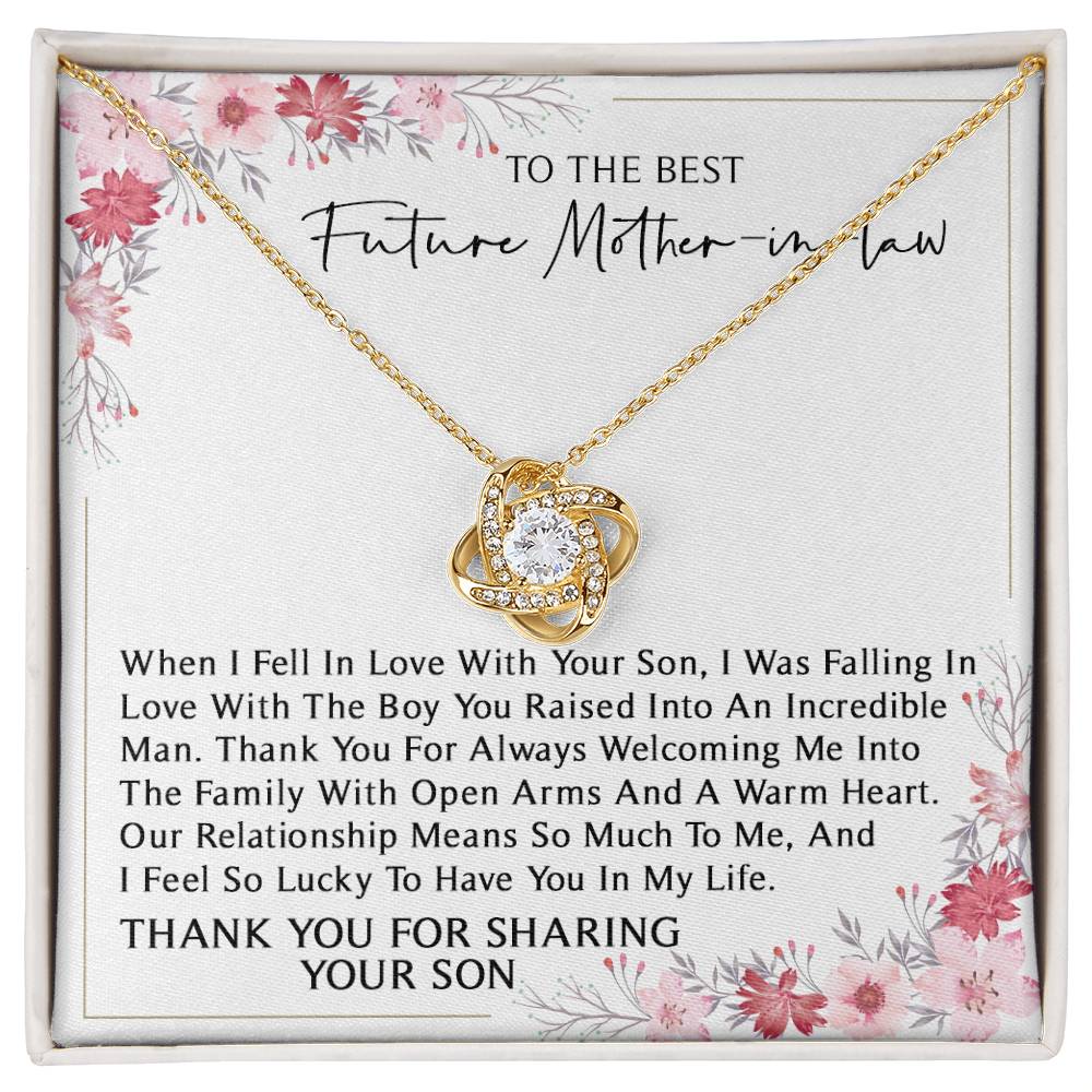 Mother of the Groom Gifts From Bride, Future Mother in Law Necklace, Mother in Law Wedding Gift