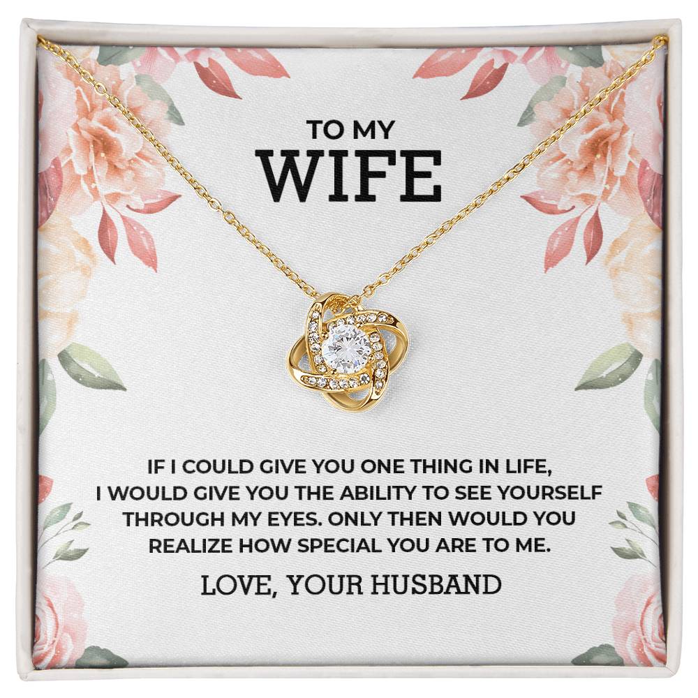 To My Wife: Through My Eyes - Necklace