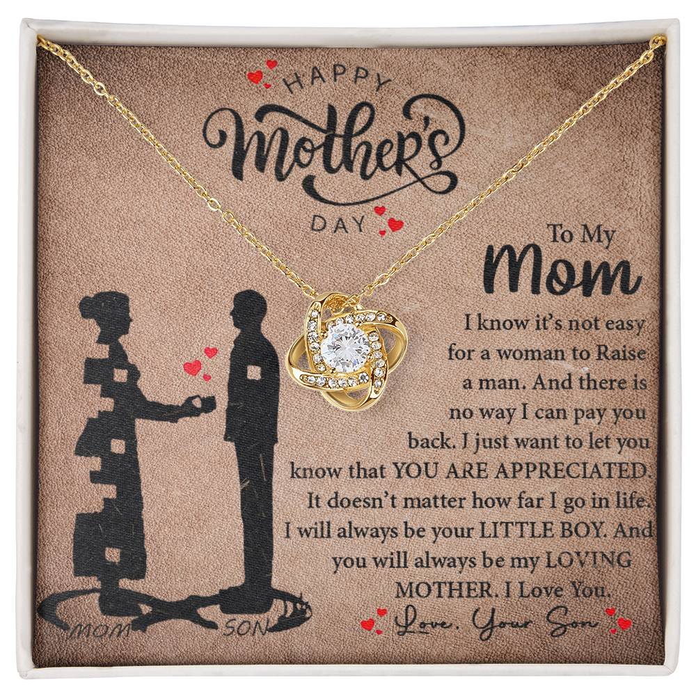 My Loving Mother | Love Knot Necklace Mother's Day Gift