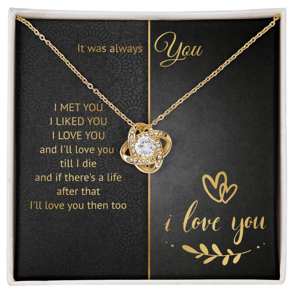 It Was Always You Knot Necklace