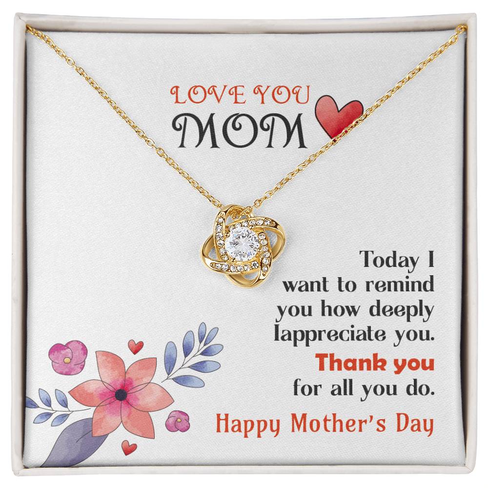 Love You Mom Necklace