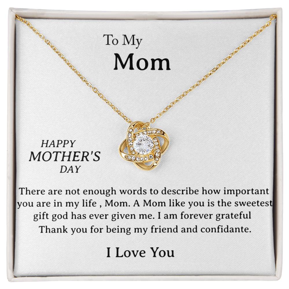 Perfect Gift for Mother - Love Knot Necklace
