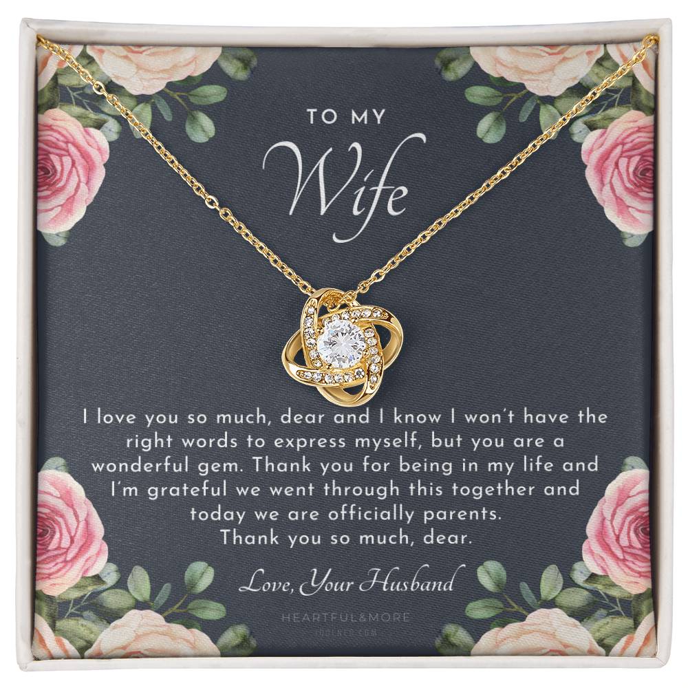 Postpartum Gift for Wife, Gift for Wife Post Pregnancy, Becoming a Mother Gift, Gift for Wife Birth, Wife After Pregnancy Necklace, Wife Becoming a Mom