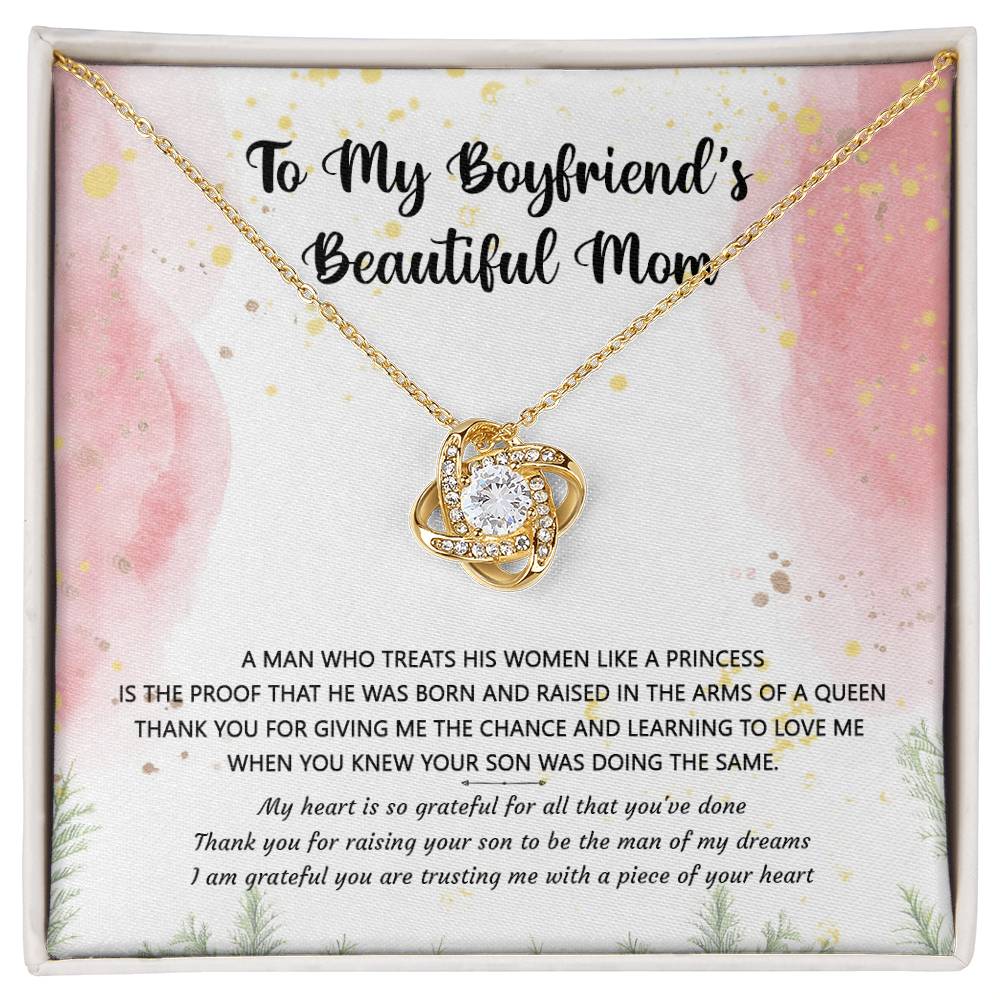 (Almost Gone) Gift for Boyfriend's Mom - a Man Who Treats His Woman Like a Princess - Love Knot