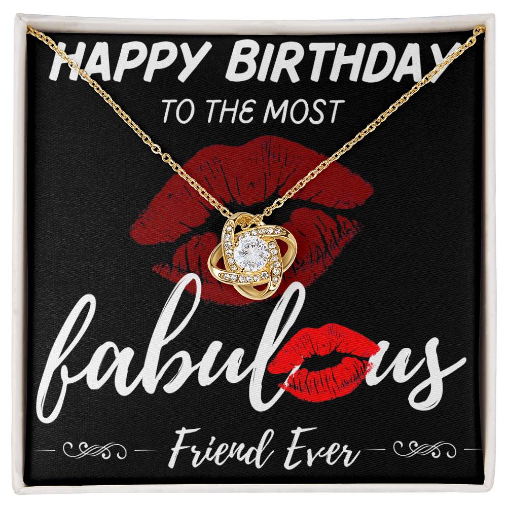 Friend Birthday Love Knot Necklace