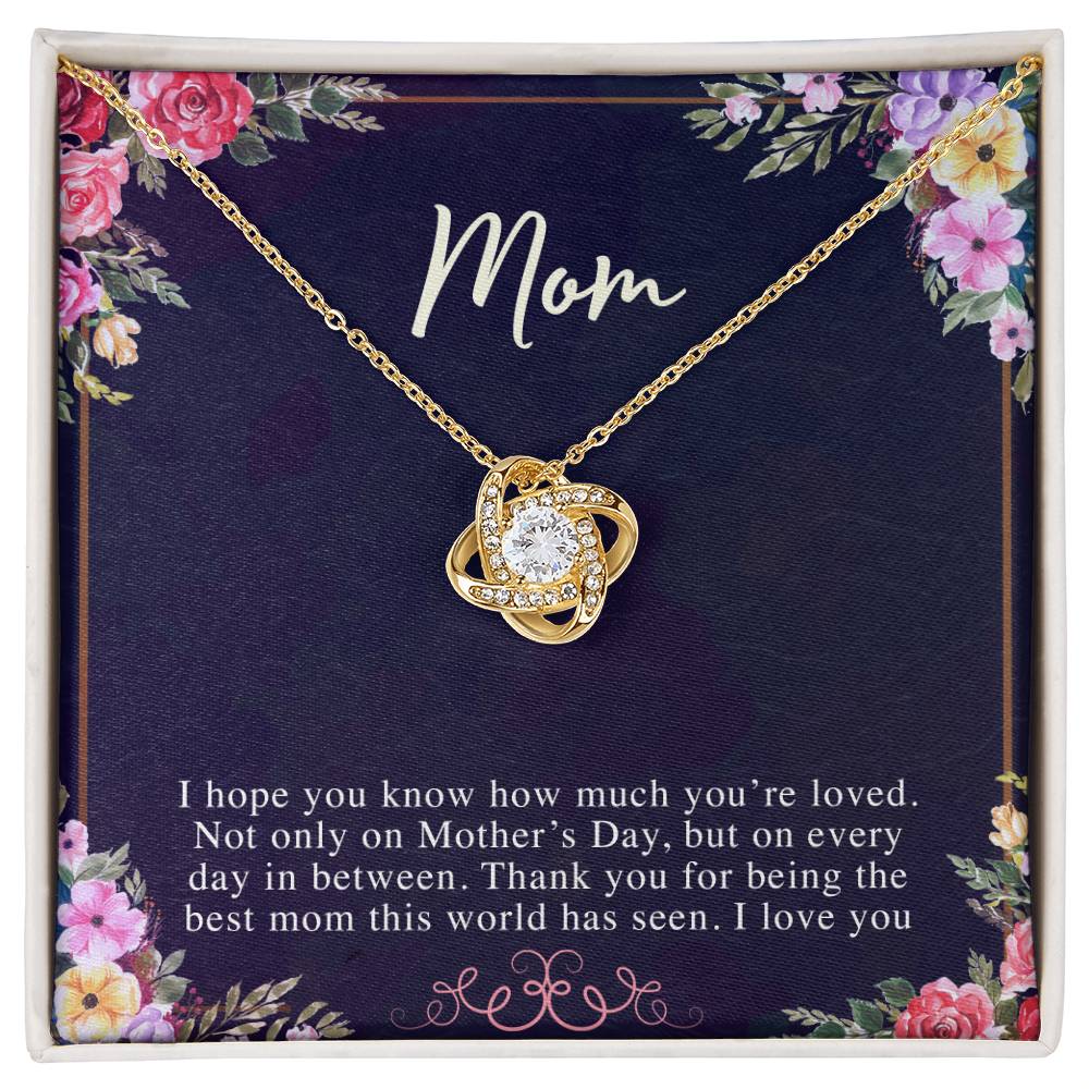 (Almost Sold Out) to My Mom - Love Knot Necklace - Perfect Gift for Mothers Day