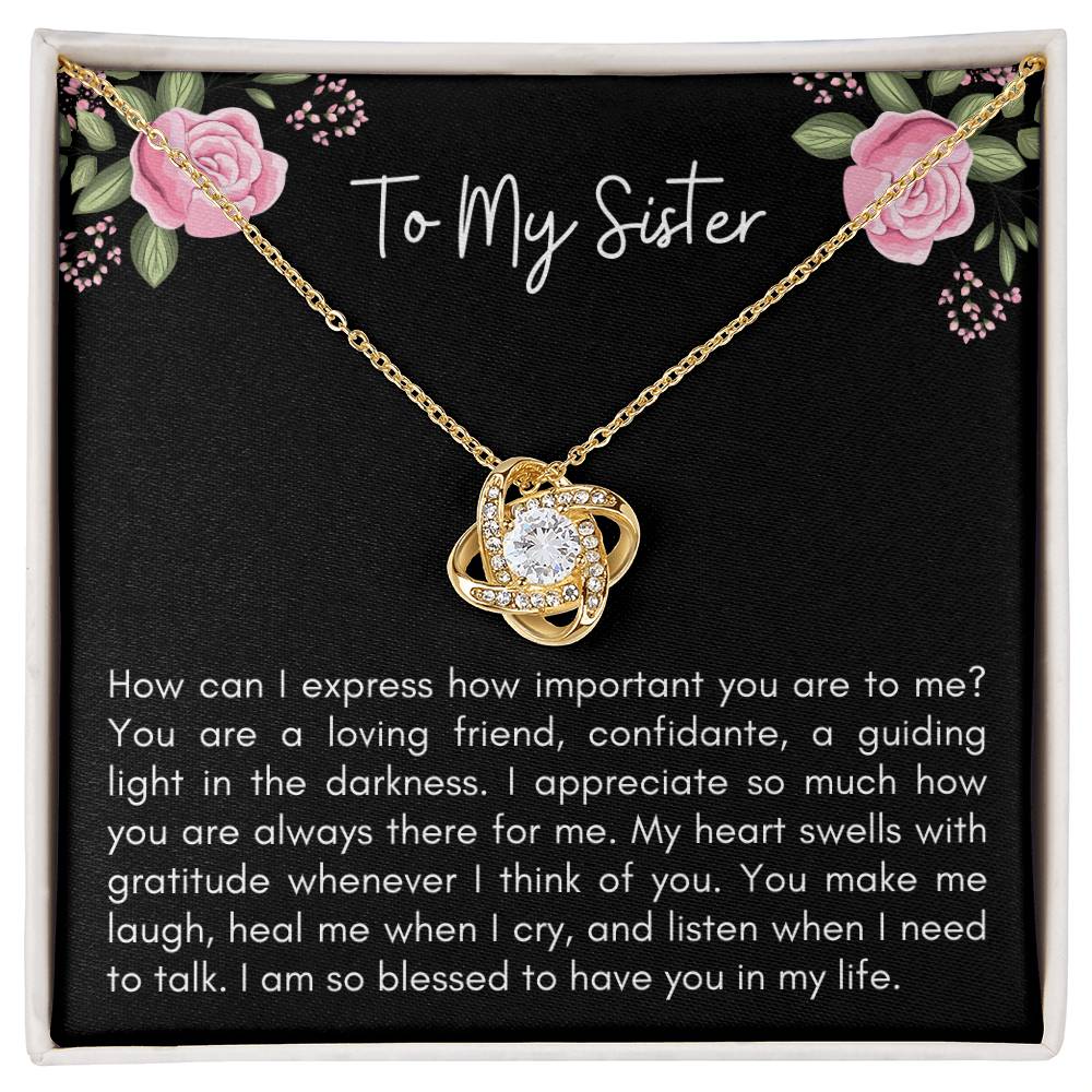 How Can I Express How - Love Knot Necklace