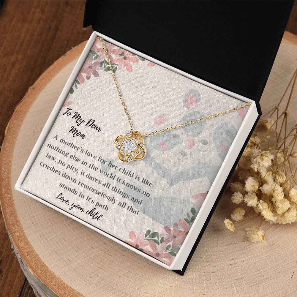 Interlocking Hearts Necklace With Card