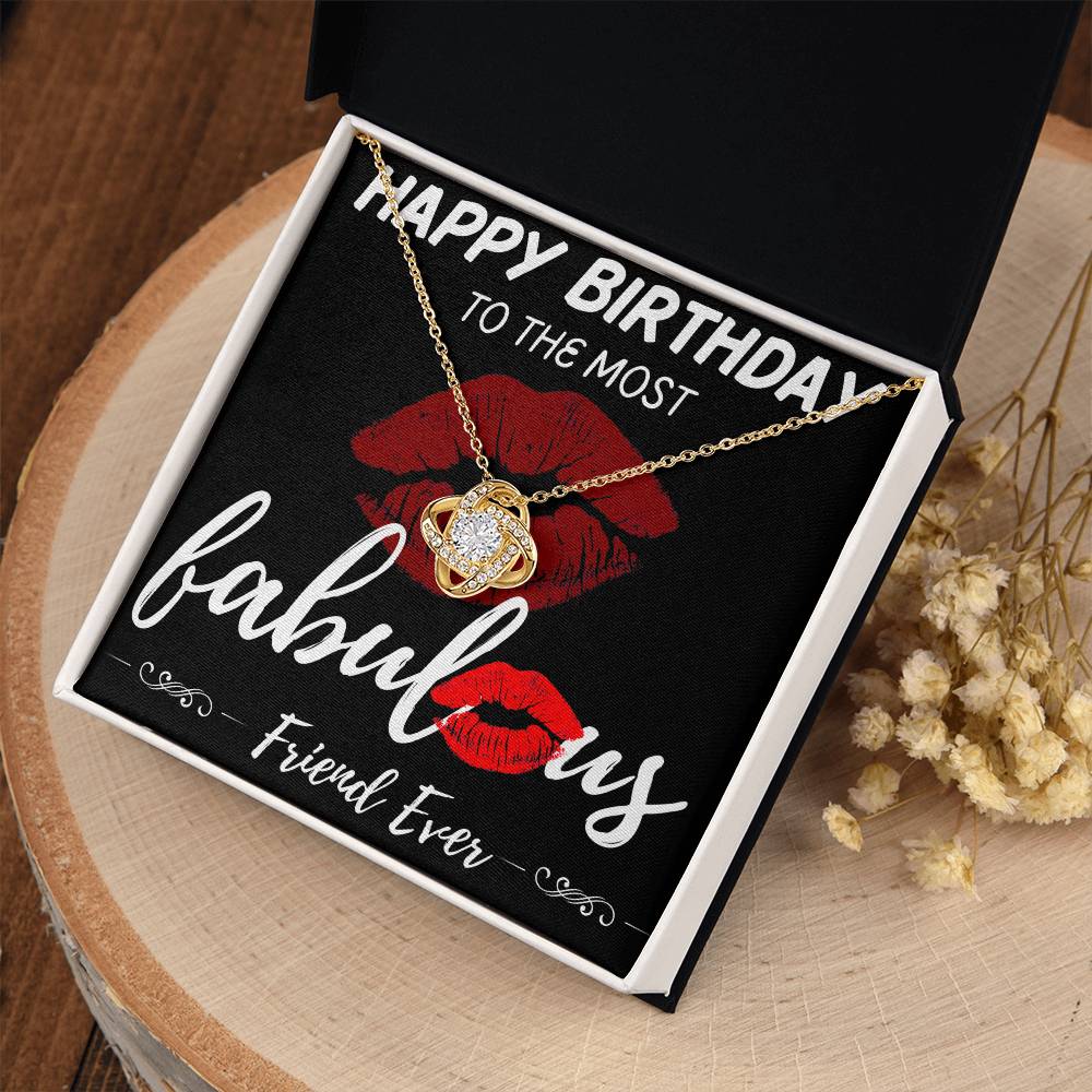 Friend Birthday Love Knot Necklace