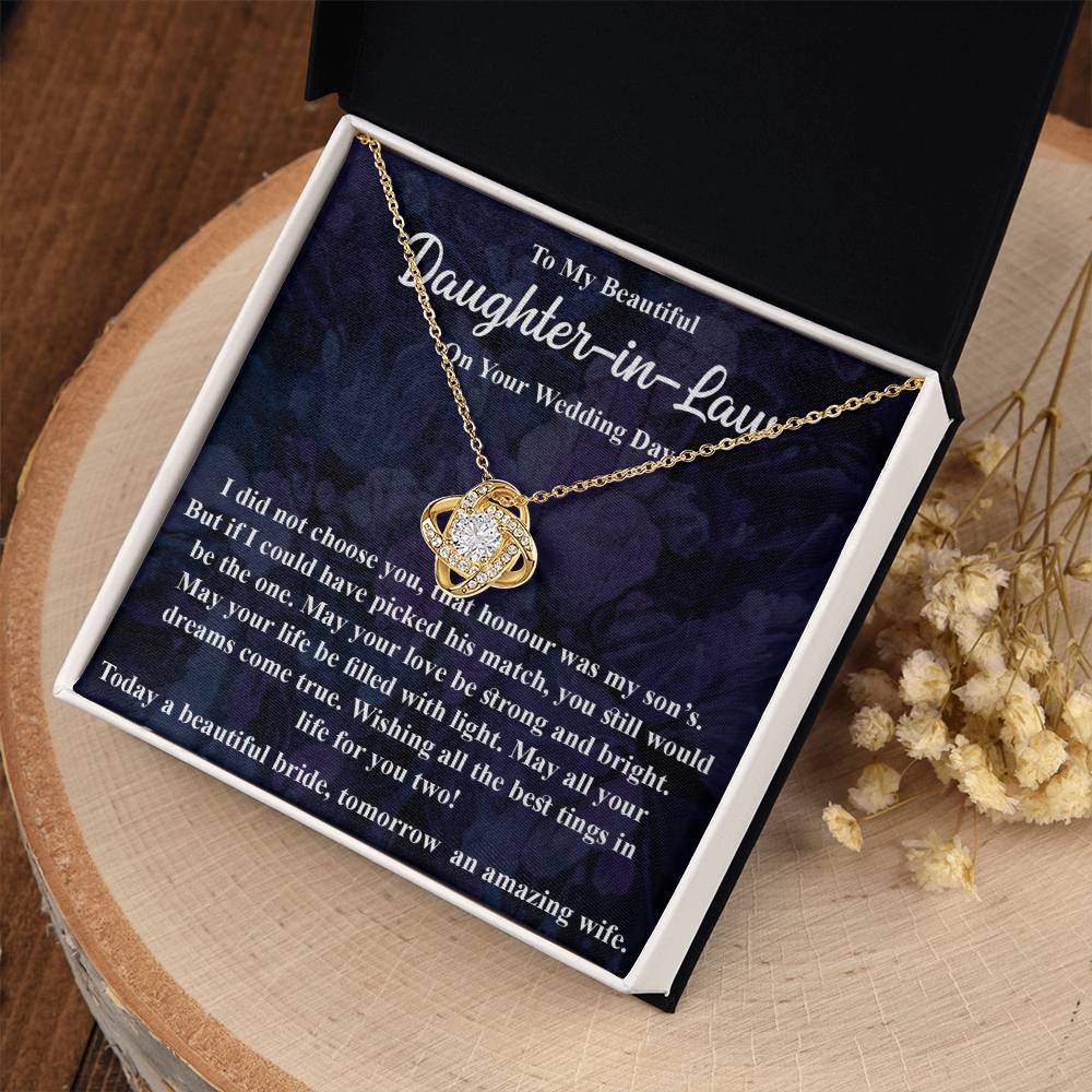 To My Daughter in Law - Blessing, Welcome to Our Family - Necklace