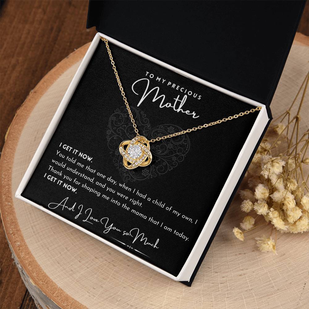 To My Precious Mother (Grandmother) Love Knot Necklace