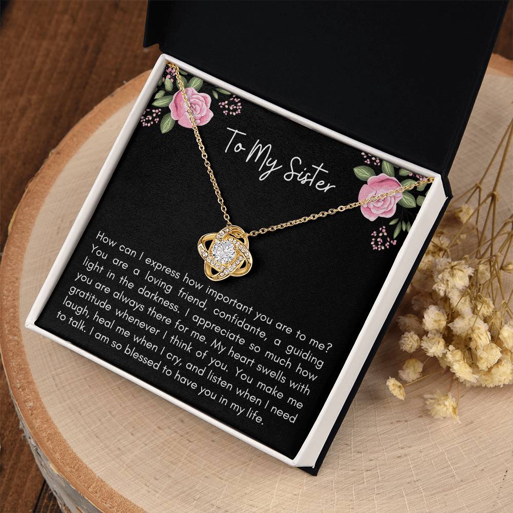 How Can I Express How - Love Knot Necklace
