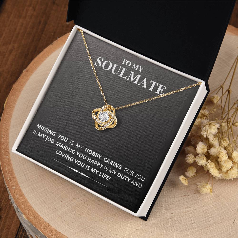 To My Soulmate - Love Knot Necklace (New Arrival)