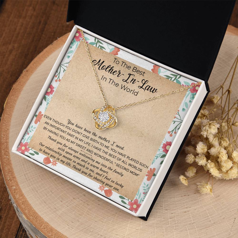 (Almost Gone) Gift for Mother-In-Law - My Sweet and Wonderful "Second Mom" - Love Knot