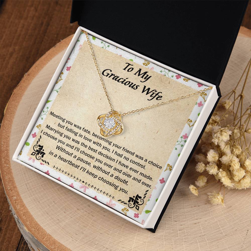 (Almost Gone) Gift for Wife - Meeting You Was Fate - Love Knot