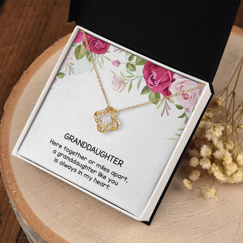 Gift for Granddaughter, Love Knot Necklace From Grandparen, Gifts for Girls, Best Birthday Gift Ideas, Pendant Jewelry Necklaces, Graduation Grad
