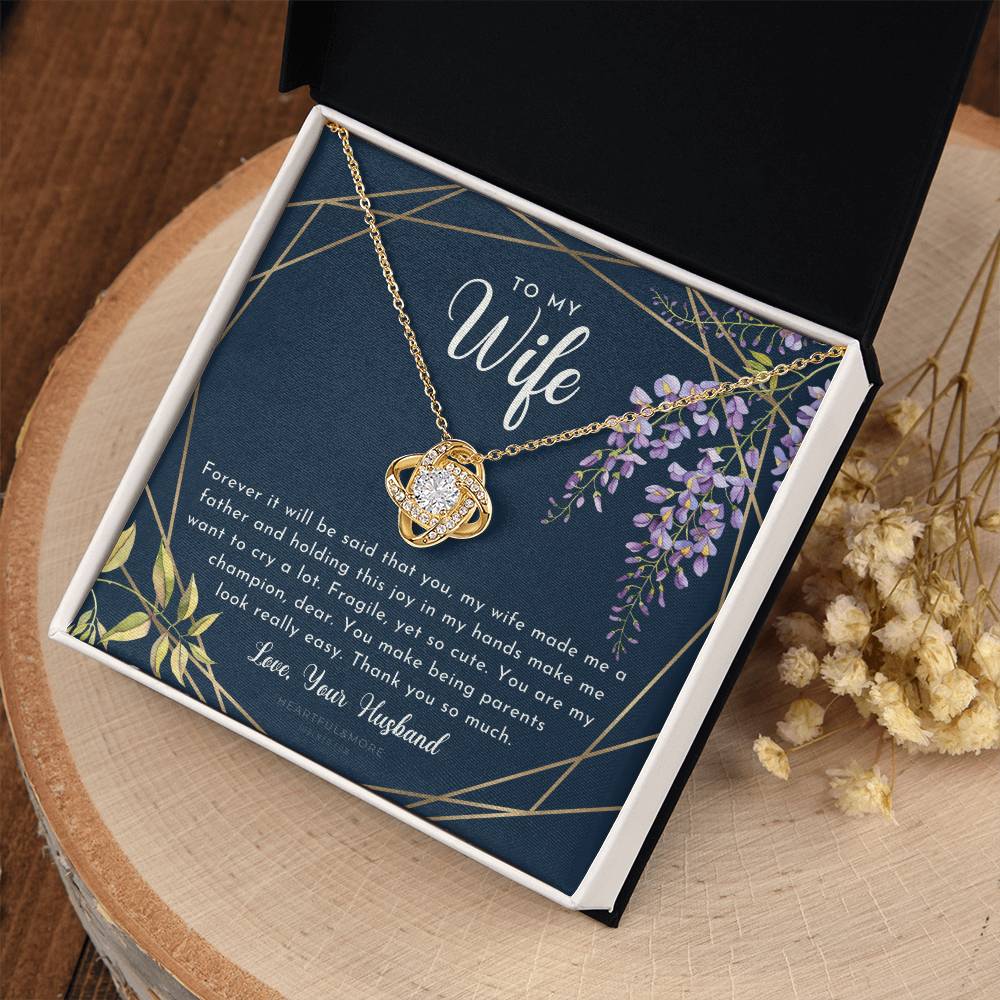 Postpartum Gift for Wife, Gift for Wife Post Pregnancy, Becoming a Mother Gift, Gift for Wife Birth, Wife After Pregnancy Necklace, Wife Becoming a Mom