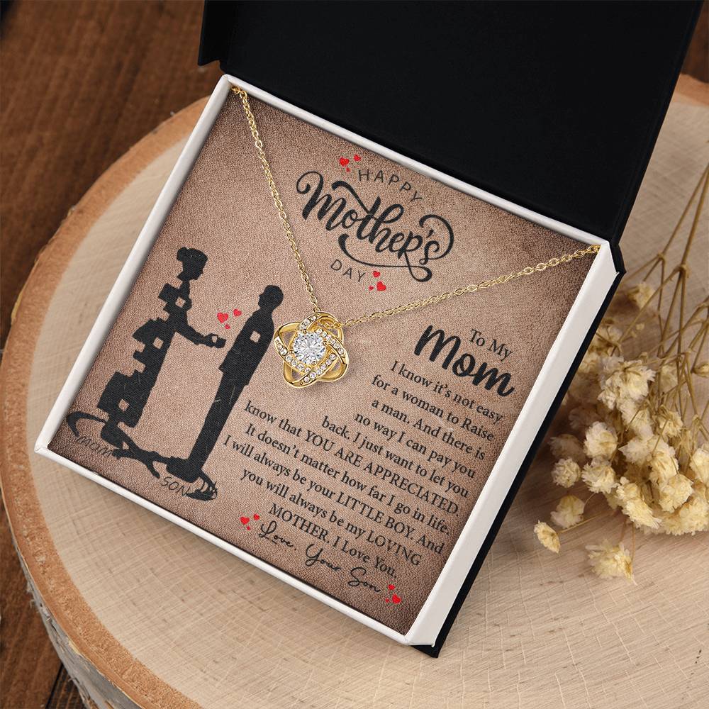 My Loving Mother | Love Knot Necklace Mother's Day Gift