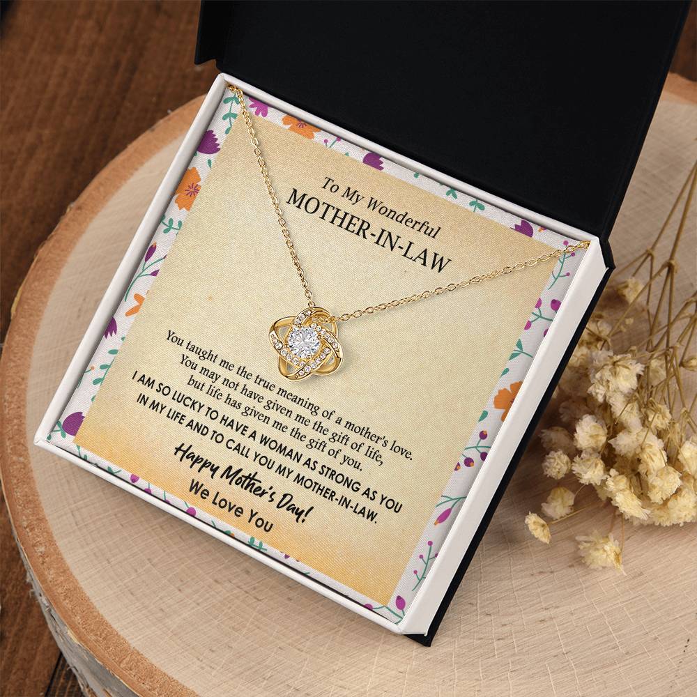 (Almost Gone) Gift for Mother-In-Law - Lucky to Have You - Love Knot