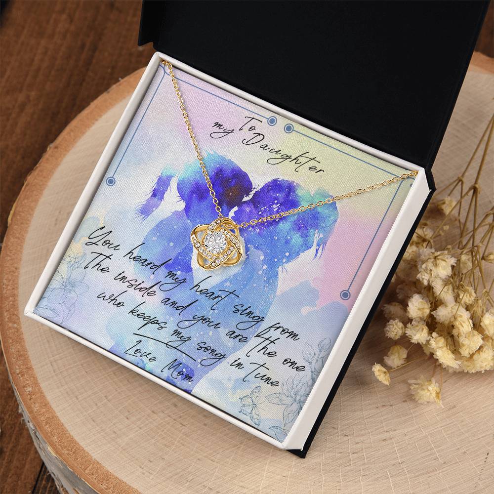 [New Stock] to My Daughter - My Heart Beats for You - Necklace