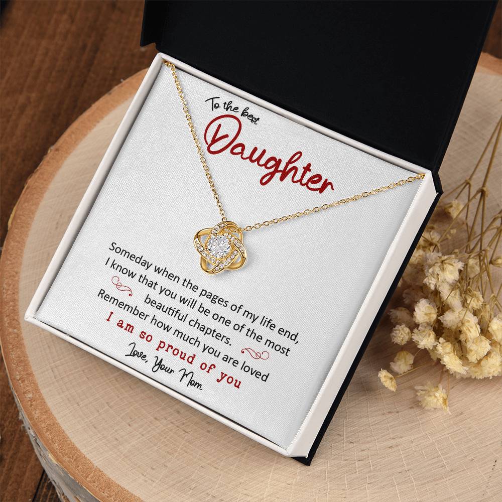 To the Best Daughter - Love Knot Necklace