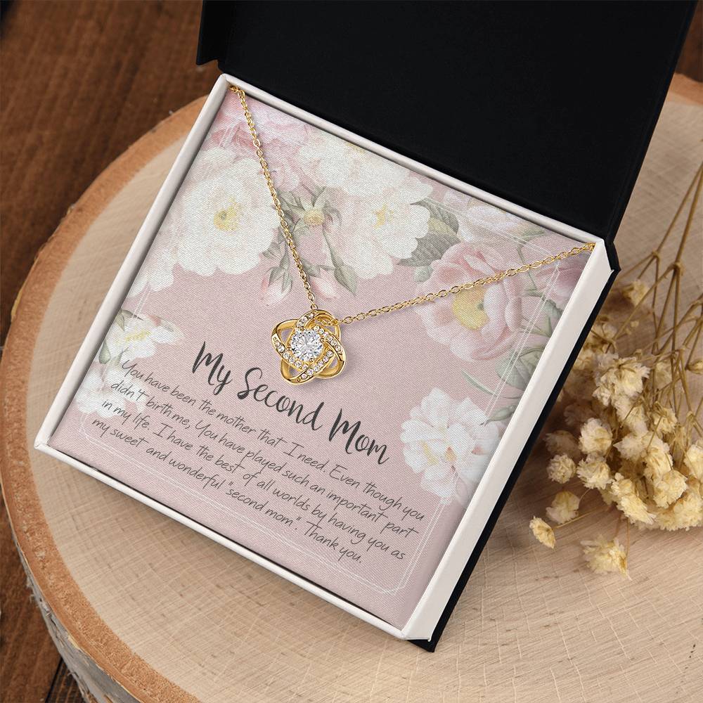 To My Second Mom - Love Knot Necklace