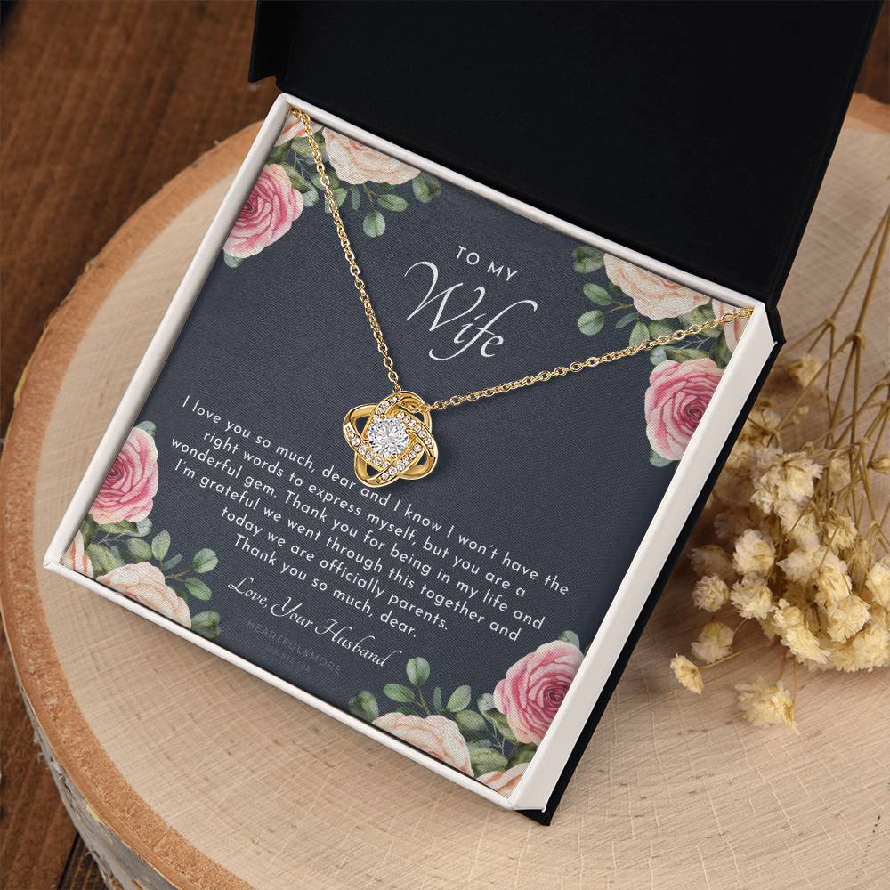 Postpartum Gift for Wife, Gift for Wife Post Pregnancy, Becoming a Mother Gift, Gift for Wife Birth, Wife After Pregnancy Necklace, Wife Becoming a Mom