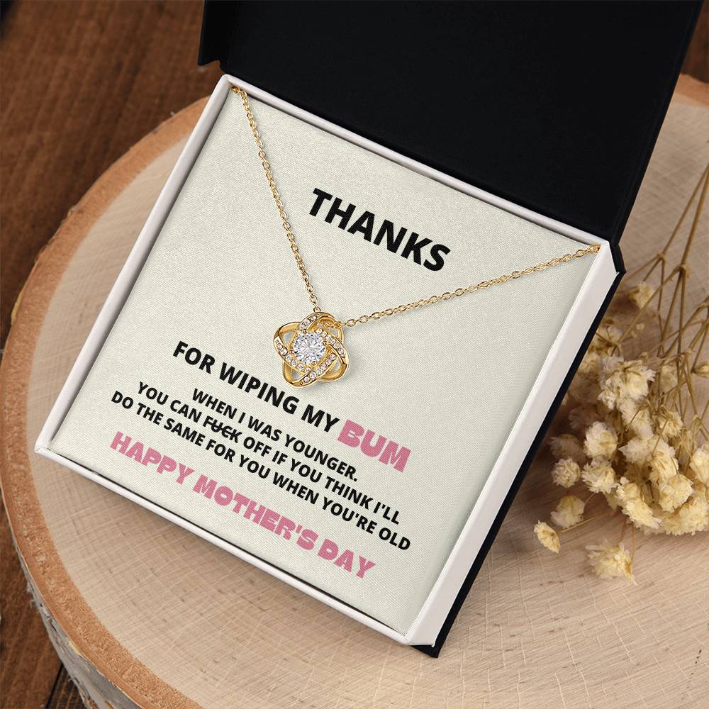 Thanks for Wiping My Bum, Funny Mothers Day Gift for Mom
