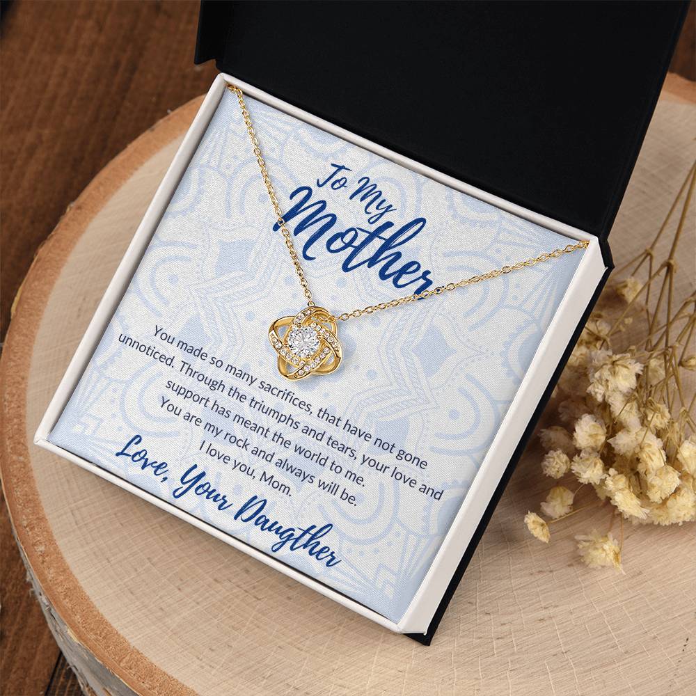 To My Mother - You Are My Rock - Necklace