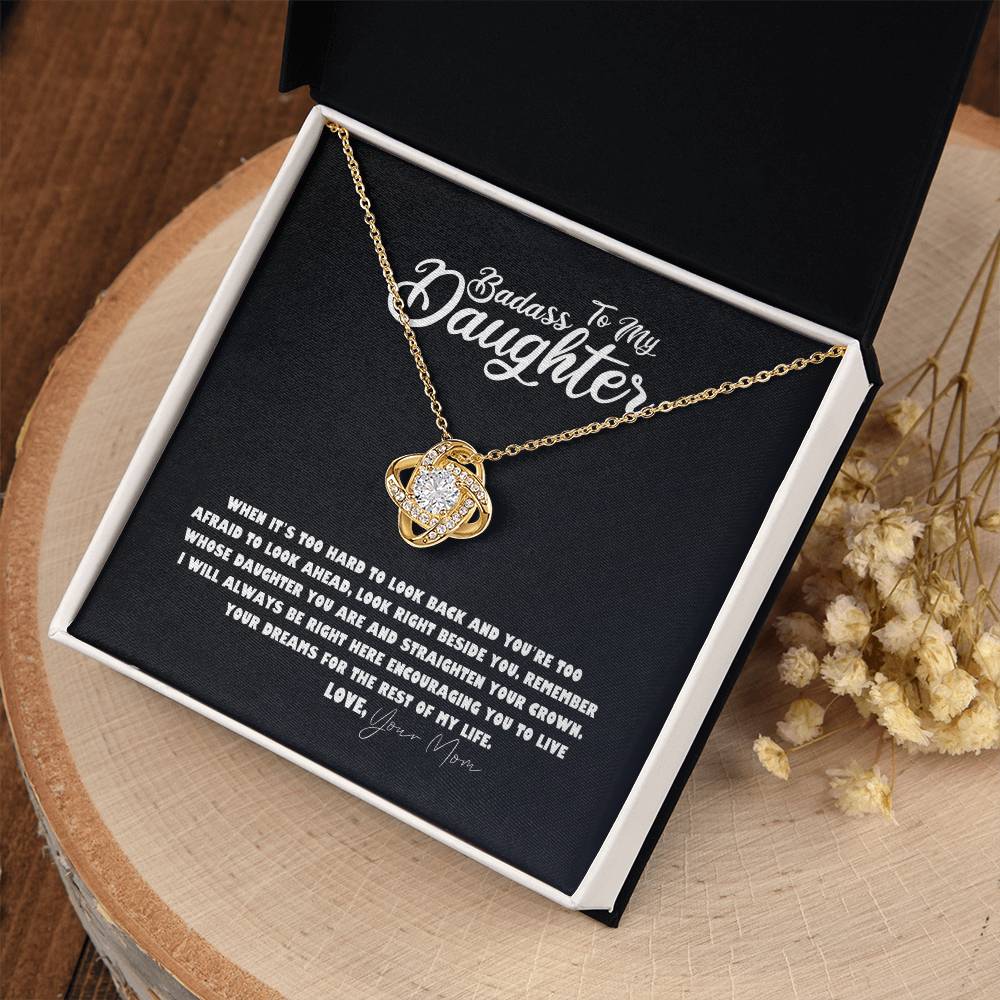 Daughter Necklace - Mother Daughter Jewelry Gift, Daughter Wedding Gift, Graduation, Birthday, Meaningful Interlocking Necklace for Daughter