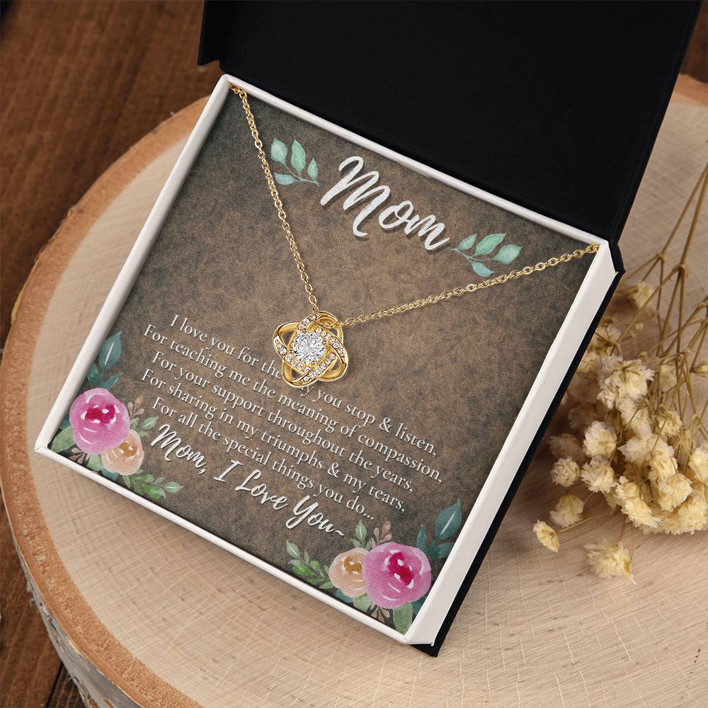 A Unique Gift for Your Mom - Love Knot Necklace